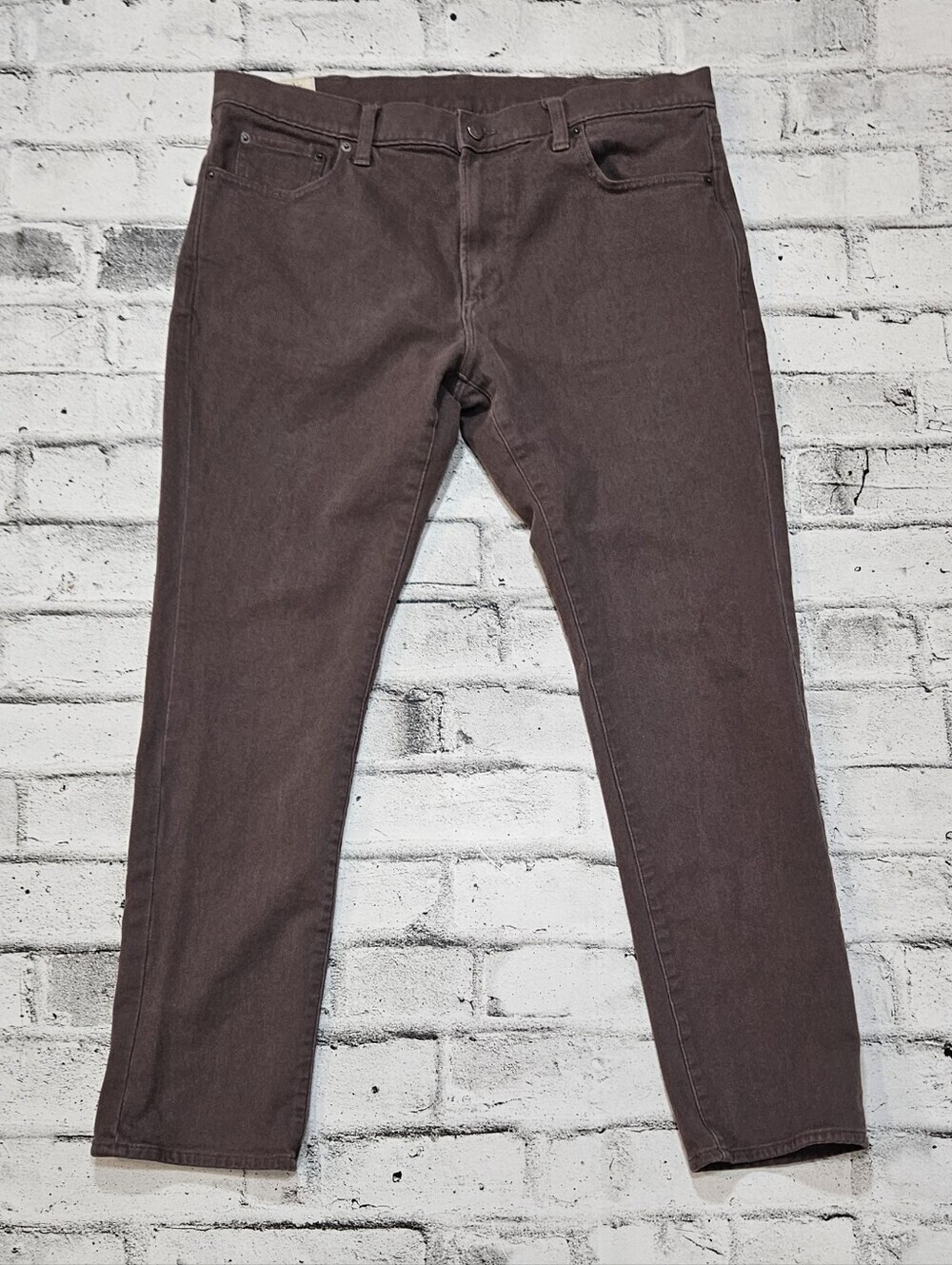 Abercrombie & Fitch Skinny Jeans Mens 36 Brown Stretch Denim Pants